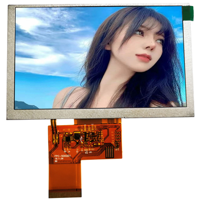 Giá tốt. Chimei Innolux 5.0 inch LCD công nghiệp TFT LCD 40pin Giao diện RGB 800x480 Độ phân giải trực tuyến
